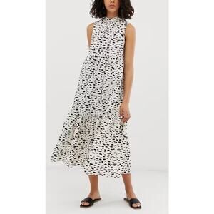 ASOS Black and White Midi Dress